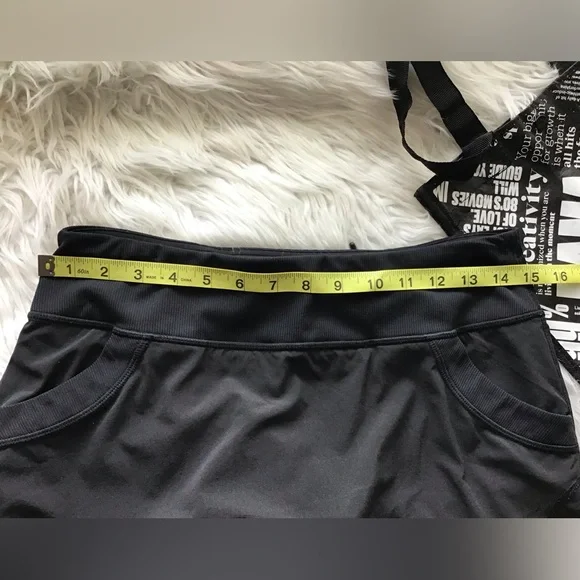 🌼Lululemon Run: For All Skirt Black Size 6 - Picture 14 of 15